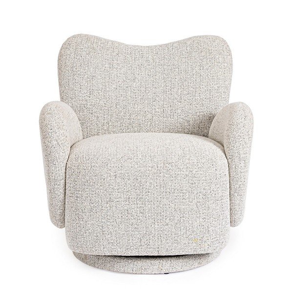 Světle šedé otočné křeslo Harper – Bizzotto-image-2