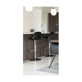 Černé otočné barové židle v sadě 2 ks 82 cm Trondheim – House Nordic