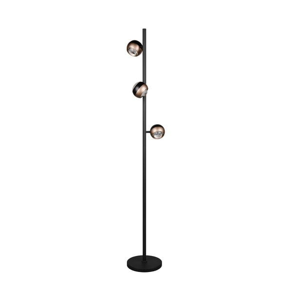 Černá/v bronzové barvě LED stojací lampa (výška 150 cm) Orbit – Trio Select-image-2