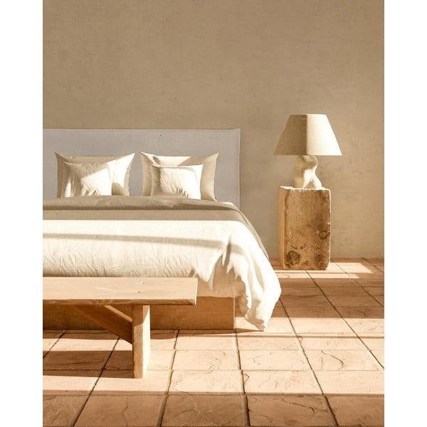 Béžové čalouněné čelo postele 160x100 cm Edmond – Really Nice Things-image-1