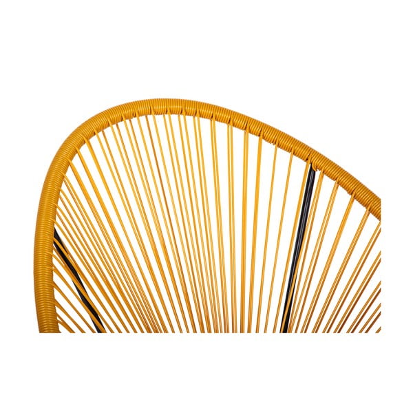 Žluté kovové/plastové zahradní křeslo Avocado Comfort – Bonami Selection-image-4