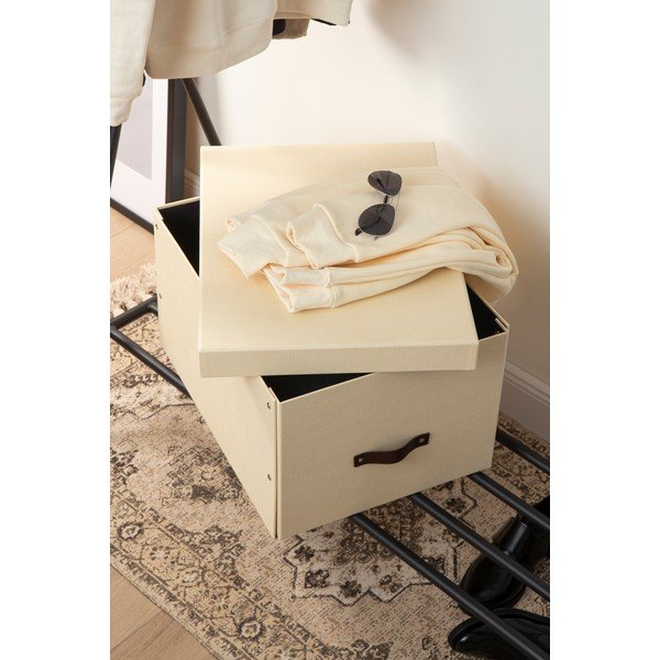 Kartonový úložný box s víkem Tora – Bigso Box of Sweden-image-3