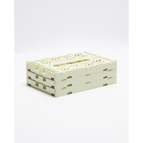 Sada 3 žlutých úložných boxů Little Nice Things Caja-image-2