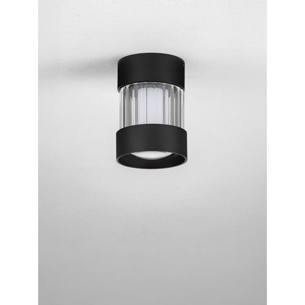 Matně černé hliníkové LED stmívatelné stropní svítidlo se skleněným stínidlem Glovia – Nova Luce-image-3