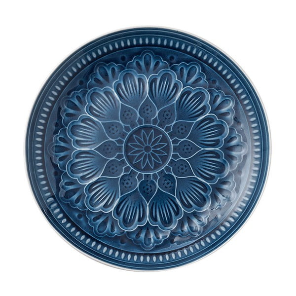 Modrý servírovací kameninový talíř Ladelle Catalina, ⌀ 33,5 cm