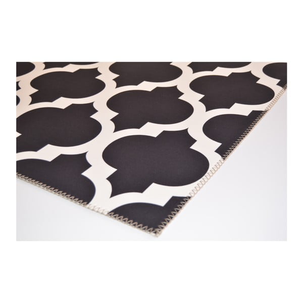 Černobílý koberec Vitaus Elisabeth, 80 x 150 cm-image-2