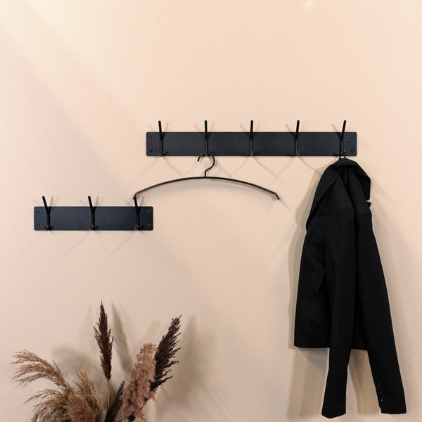 Černý kovový nástěnný věšák 40 cm Fusion – Spinder Design-image-1