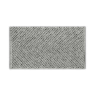 Šedý bavlněný ručník 71x40 cm Chevron - Foutastic