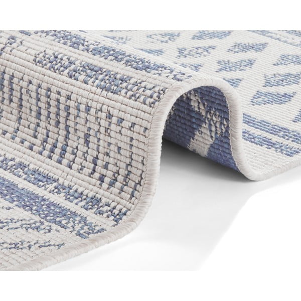 Modro-krémový venkovní koberec NORTHRUGS Biri, 80 x 250 cm-image-2