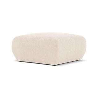 Béžový taburet z textilie bouclé Molino – Micadoni Home