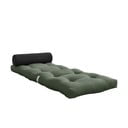 Zelenošedá futonová matrace 70x200 cm Wrap Olive Green/Dark Grey – Karup Design