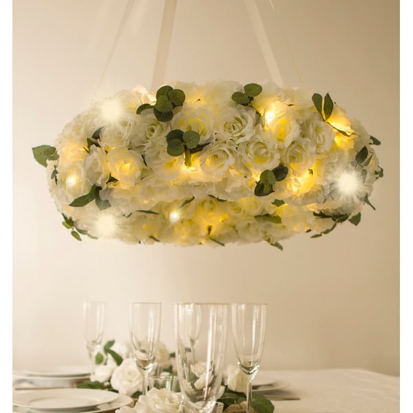 Svatební věnec s LED světly Rose Wreath