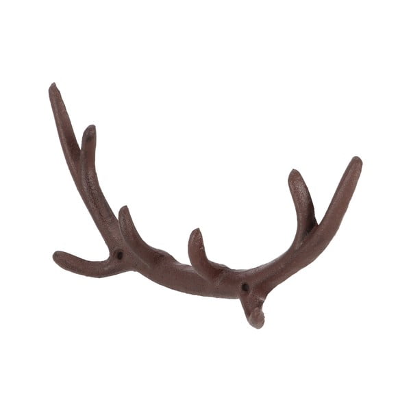 Hnědý kovový nástěnný věšák Antlers – Esschert Design-image-2