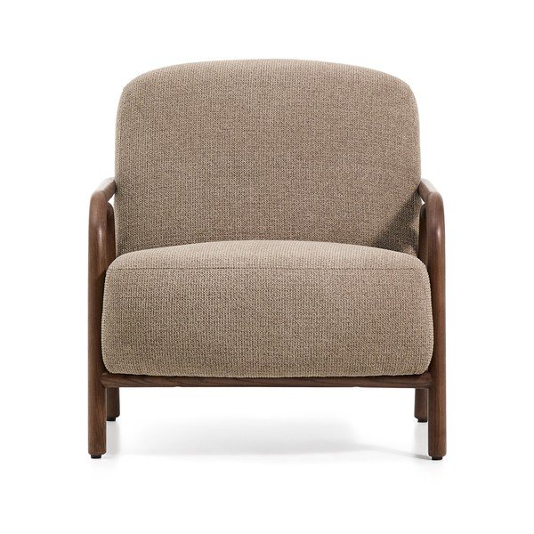 Taupe žinylkové křeslo Sylo – Kave Home-image-2