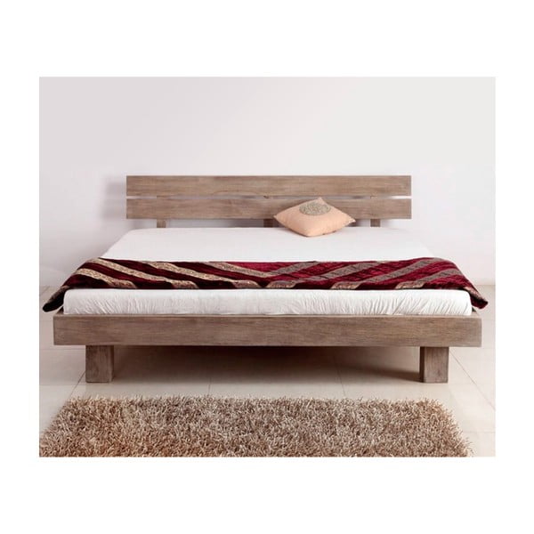 Dvoulůžková postel z palisandrového dřeva Massive Home Riva II, 180 x 200 cm