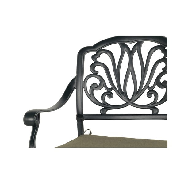 Kovová zahradní lavice v bronzové barvě Amalfi – Hartman-image-2