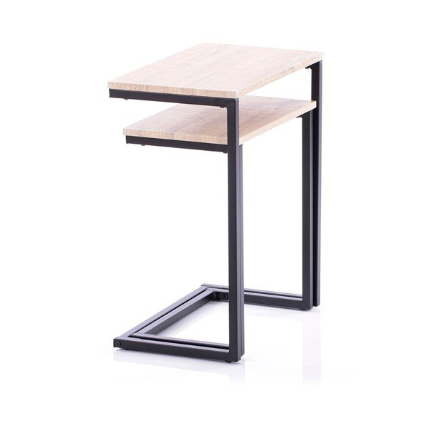 Odkládací stolky s deskou v dubovém dekoru v sadě 2 ks 30x48 cm Jalt – Homede-image-4