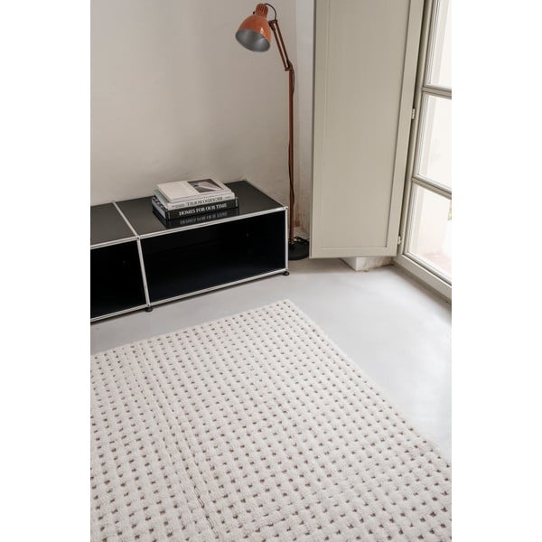 Slonovinový pratelný/ručně tkaný vlněný koberec 140x200 cm Unexpected Wool – Lorena Canals-image-4