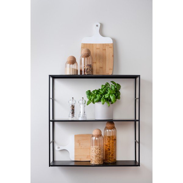 Hnědá skleněná dóza s korkovým víkem PT LIVING Gem, výška 14 cm-image-1