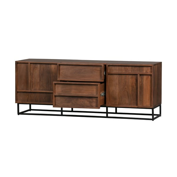 Hnědý TV stolek z mangového dřeva WOOOD Forrest-image-3