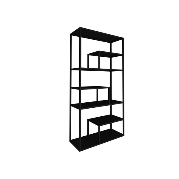 Černá kovová knihovna 85x188 cm Lite - Canett-image-2