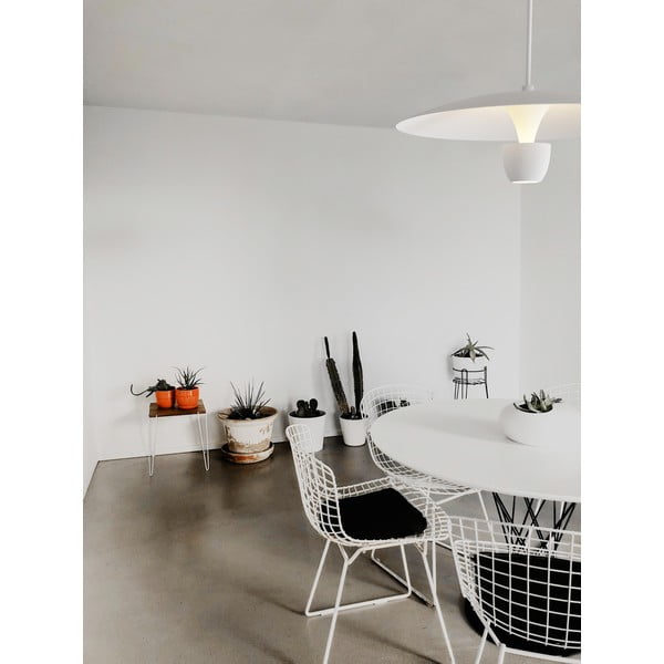 Bílé závěsné svítidlo SULION Poppins, výška 150 cm-image-1