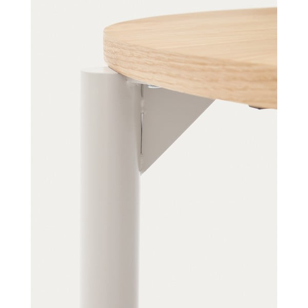 Rozkládací jídelní stůl s deskou v dubovém dekoru v přírodní barvě 90x120 cm Montuiri – Kave Home-image-3