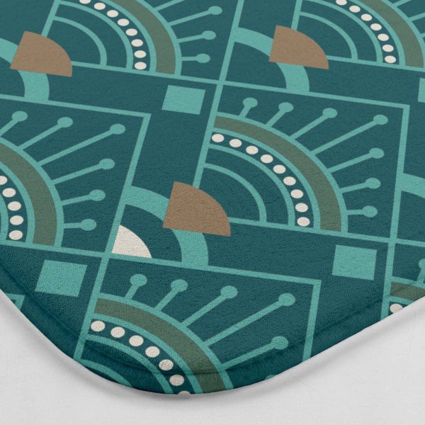 WC koupelnová předložka v petrolejové barvě 45x45 cm Imperia – douceur d'intérieur-image-2