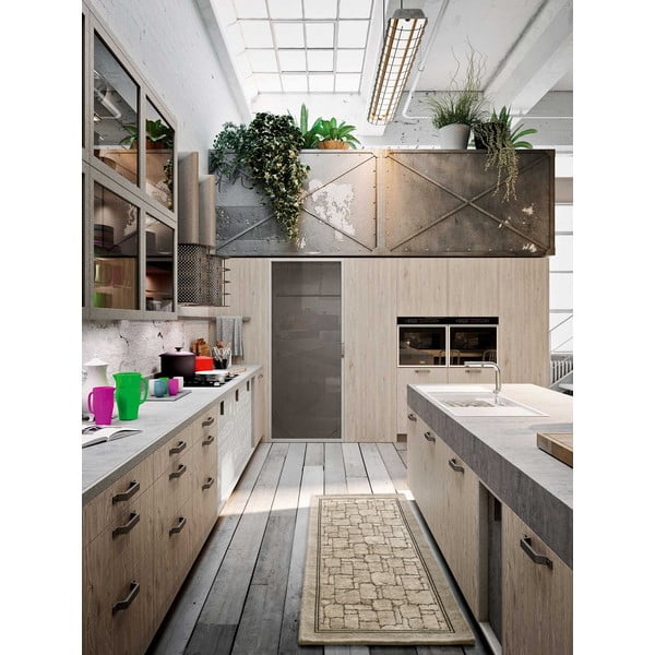 Béžový běhoun Floorita Wall, 55 x 140 cm-image-2