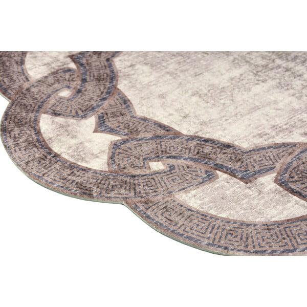 Béžový kulatý koberec ø 160 cm - Vitaus-image-2