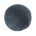 Tmavě modrý dekorativní polštář z mikrovlákna Tiseco Home Studio Marshmallow, ø 40 cm