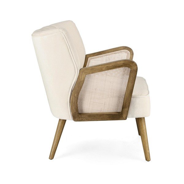 Béžové sametové křeslo Virna – Bizzotto-image-3