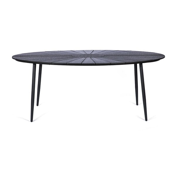 Set 4 ratanových jídelních židlí Sofia a černého stolu Marienlist – Bonami Essentials-image-1