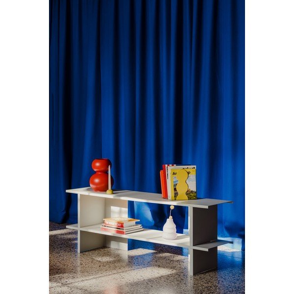 Světle šedý kovový regál 160x57x37 cm Hes – noo.ma-image-4