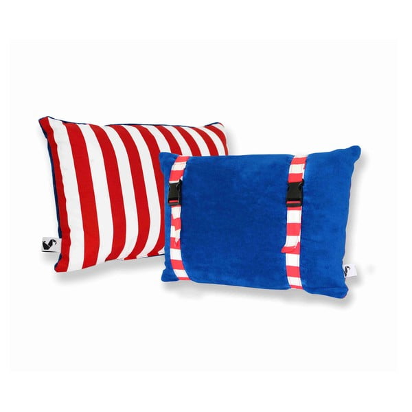 Voděodolný a oboustranný polštářek Dream Pillow Atlantic Red Stripes