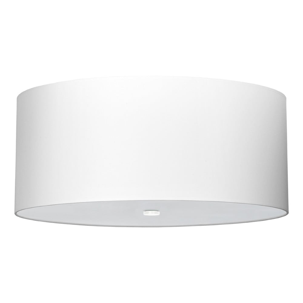 Bílé stropní svítidlo s textilním stínidlem ø 60 cm Volta – Nice Lamps
