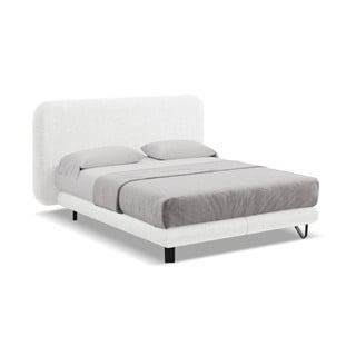 Bílá boxspring postel 140x200 cm Ilima – Makamii