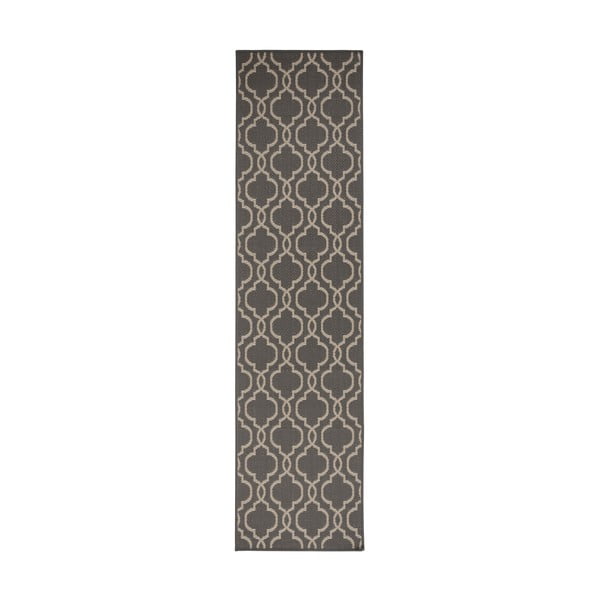 Šedo-béžový venkovní koberec běhoun 230x66 cm Milan - Flair Rugs