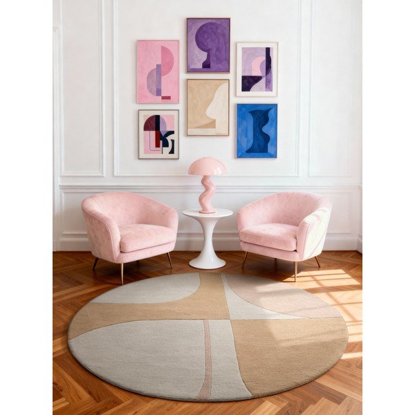 Ručně tkaný vlněný kulatý koberec ø 160 cm Westminster Windmill – Ted Baker-image-1