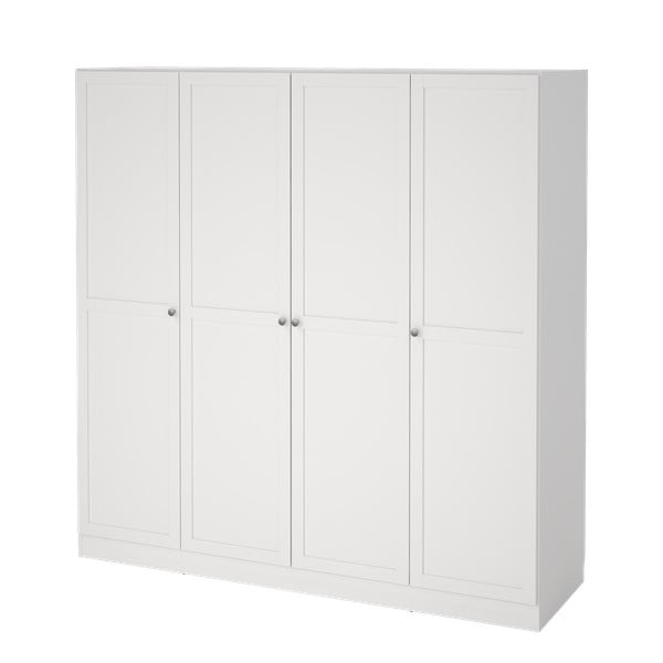 Bílá šatní skříň 195,5x200 cm Billund – Tvilum-image-4