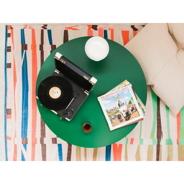 Tmavě zelený kulatý konferenční stolek ø 100 cm Pausa – Really Nice Things-image-2