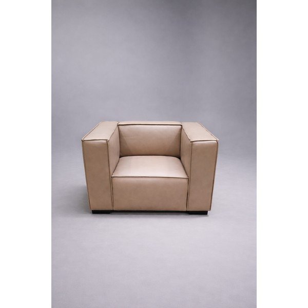 Tmavě hnědé kožené křeslo Madame - II. jakost – Windsor & Co Sofas-image-1