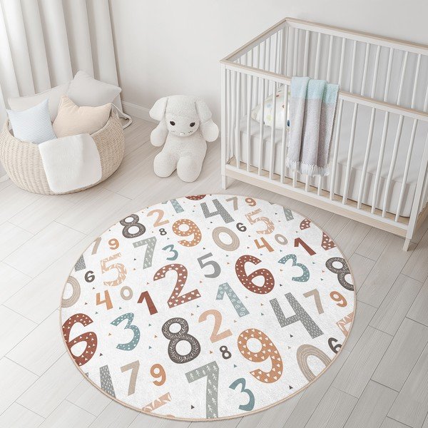 Pratelný dětský hrací koberec ø150 cm Happy Numbers – Mila Home-image-3