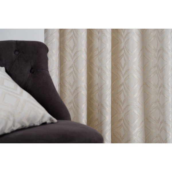 Krémový závěs 140x245 cm Giuseppe – Mendola Fabrics-image-1