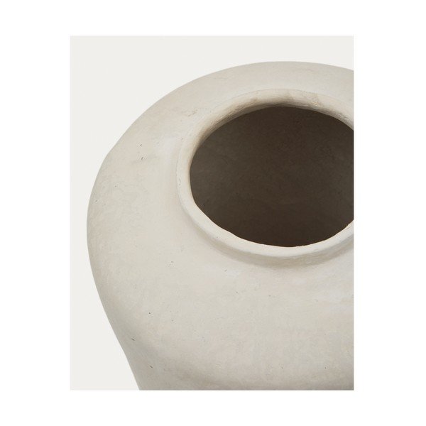 Krémová vysoká váza z papírmaše (výška 55 cm) Serina – Kave Home-image-2