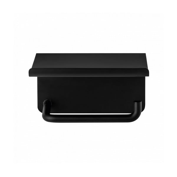 Černý nástěnný držák na toaletní papír z nerezové oceli Modo – Blomus-image-1