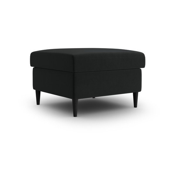 Černá sametová podnožka Kyoto – Cosmopolitan Design-image-1