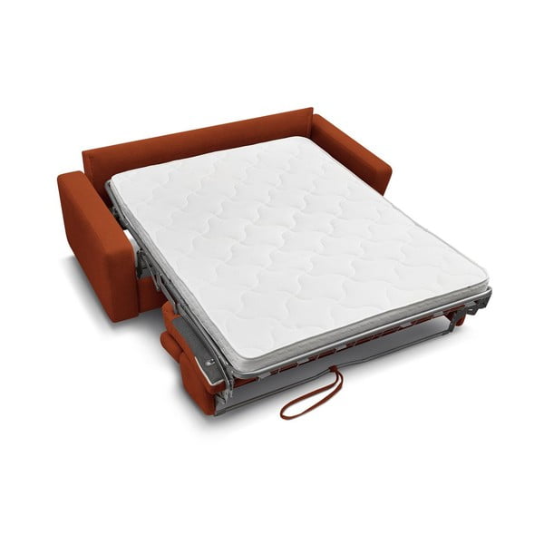 Rozkládací pohovka v cihlové barvě 195 cm Monaco – Bobochic Paris-image-4