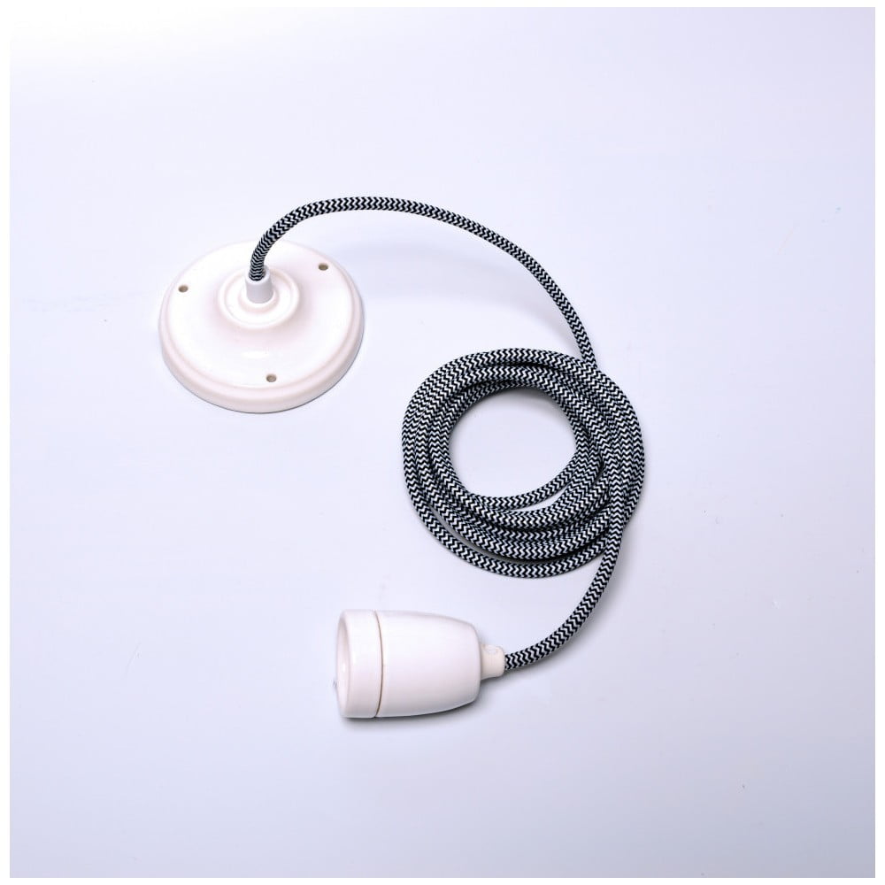 Černý textilní kabel s objímkou Filament Style Cable