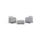 Světle šedý zahradní lounge set pro 2 Scandi Forma – Keter